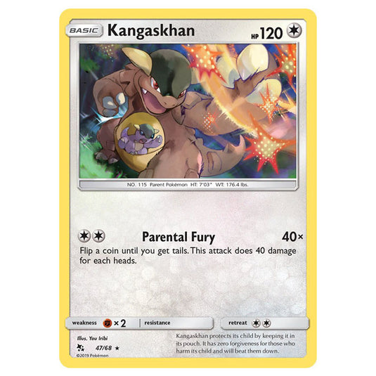 Pokemon - Sun & Moon - Hidden Fates - Kangaskhan - 47/68