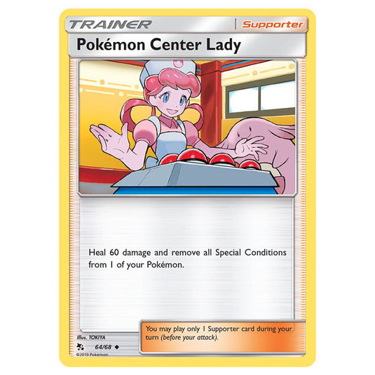 Pokemon - Sun & Moon - Hidden Fates - Pokemon Center Lady - 64/68