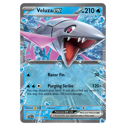 Veluza ex 043 card from the Pokemon set Journey Together