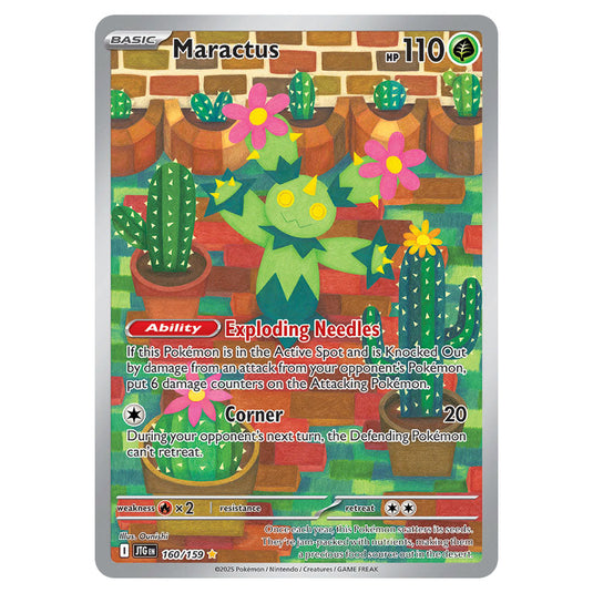 Maractus 160 card from the Pokemon set Journey Together