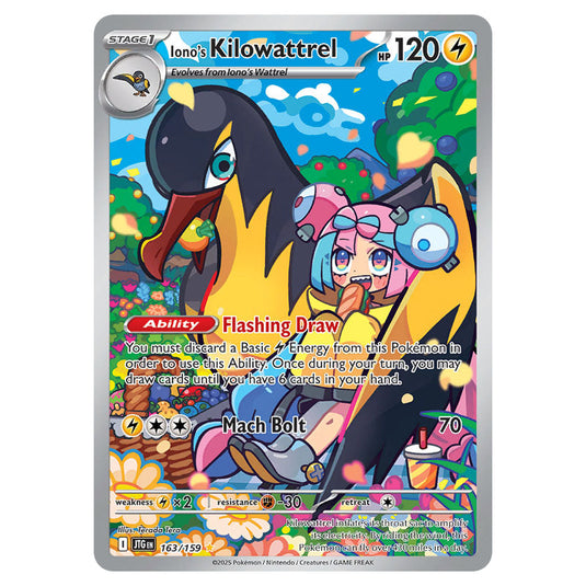 Pokemon - Scarlet & Violet - Journey Together - Iono's Kilowattrel - 1 Pokemon - Scarlet & Violet - Journey Together - Iono's Kilowattrel - 1