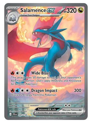 Pokemon - Scarlet & Violet - Journey Together - Salamence ex - 187/159