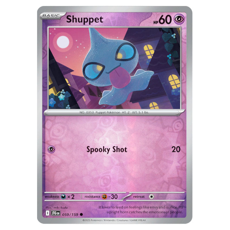 Pokemon Card 059 Pokemon - Scarlet & Violet - Journey Together - Shuppet - 059/159 - (R