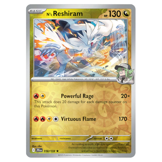 pokemon n's reshiram card Art : r/PokemonTCG Commemorate your favorite tabletop game with this Ns Reshiram 2025 Pokemon Battle Partners Japanese Art Rare #109 PSA Authenticated 10 Card Pokemon - Scarlet & Violet