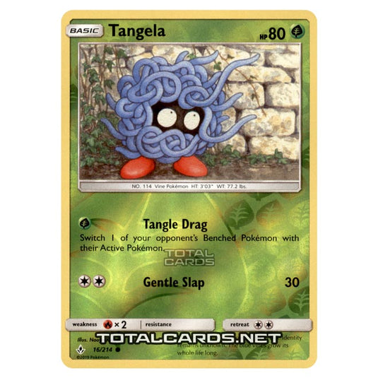 Pokemon - Sun & Moon - Unbroken Bonds - Tangela - 16/214 - (Reverse Holo)