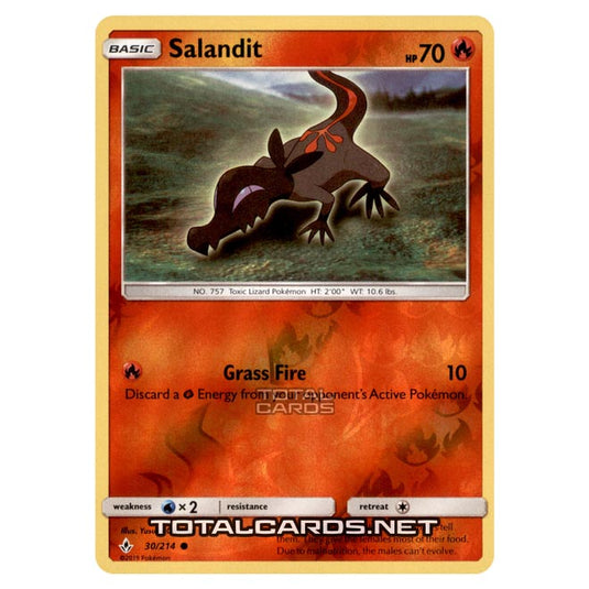 Pokemon - Sun & Moon - Unbroken Bonds - Salandit - 30/214