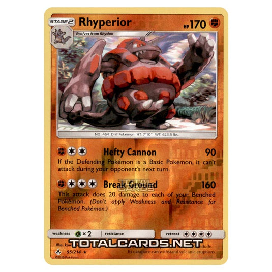 Pokemon - Sun & Moon - Unbroken Bonds - Rhyperior - 95/214