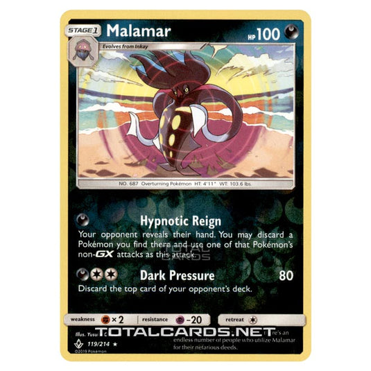 Pokemon - Sun & Moon - Unbroken Bonds - Malamar - 119/214 - (Reverse Holo)