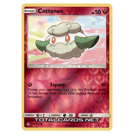 Pokemon - Sun & Moon - Unbroken Bonds - Cottonee - 139/214 - (Reverse Holo)