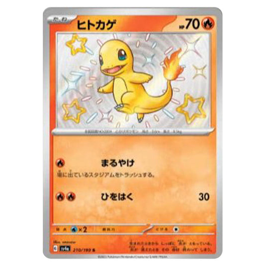 Charmander 210 card from the Pokemon set Shiny Treasure ex