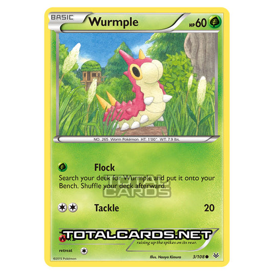 Pokemon - XY - Roaring Skies - Wurmple - 3/108