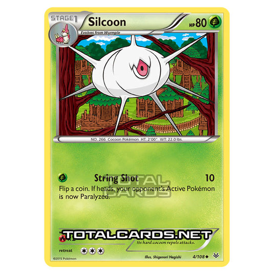 Pokemon - XY - Roaring Skies - Silcoon - 4/108