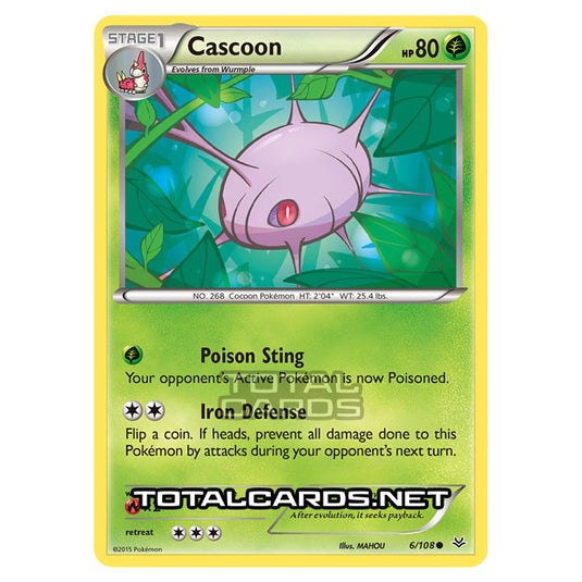 Pokemon - XY - Roaring Skies - Cascoon - 6/108