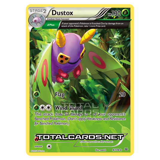 Pokemon - XY - Roaring Skies - Dustox - 8/108 Pokemon - XY - Roaring Skies - Dustox - 8/108