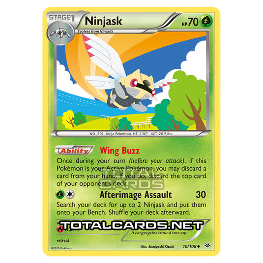 Pokemon - XY - Roaring Skies - Ninjask - 10/108