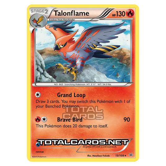 Pokemon - XY - Roaring Skies - Talonflame - 15/108