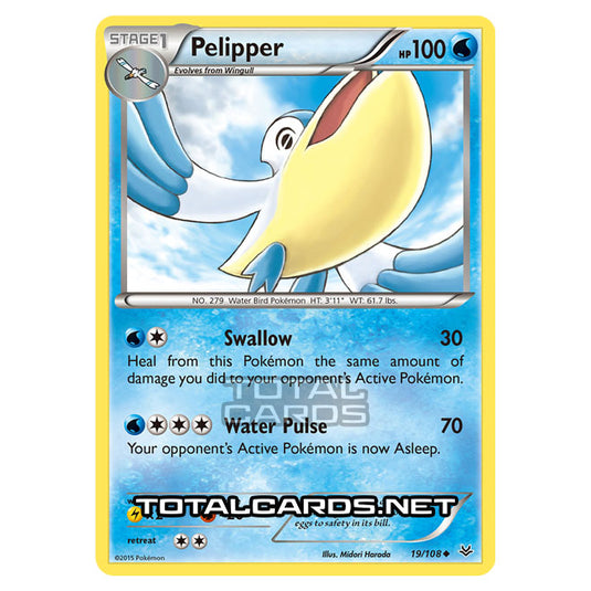 Pokemon - XY - Roaring Skies - Pelipper - 19/108