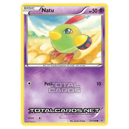 Pokemon - XY - Roaring Skies - Natu - 27/108