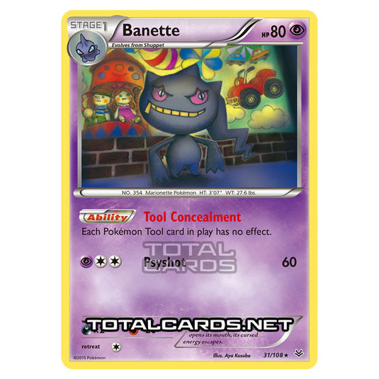 Pokemon - XY - Roaring Skies - Banette - 31/108