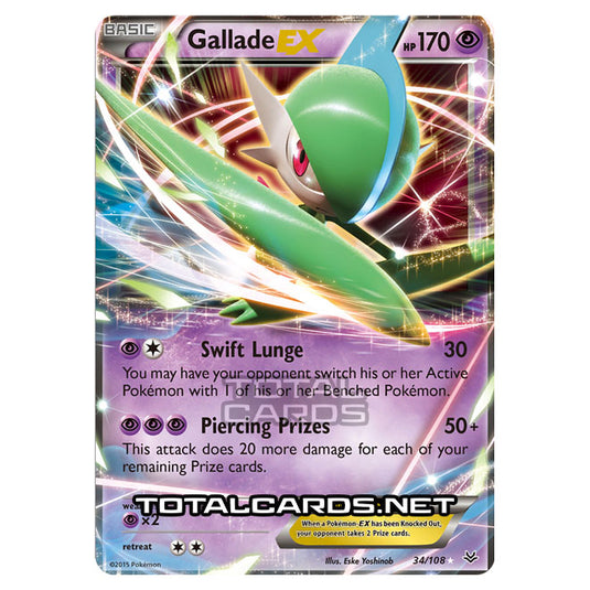 Pokemon - XY - Roaring Skies - Gallade-EX - 34/108