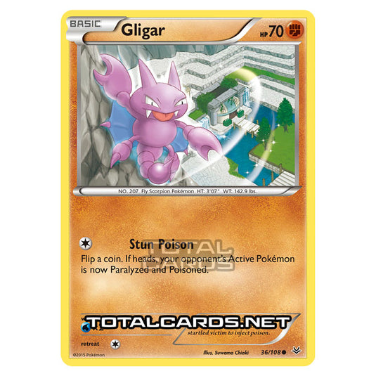 Pokemon - XY - Roaring Skies - Gligar - 36/108