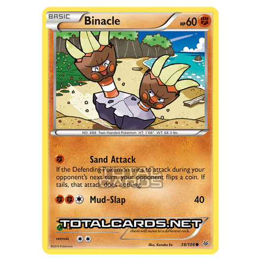 Pokemon - XY - Roaring Skies - Binacle - 38/108