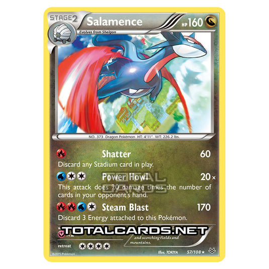 Pokemon - XY - Roaring Skies - Salamence - 57/108