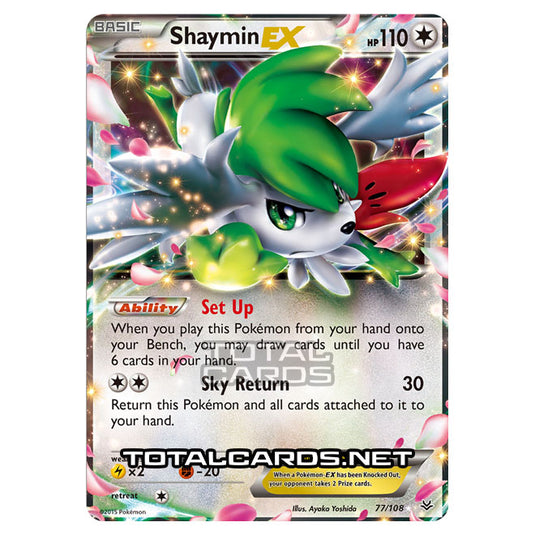 Pokemon - XY - Roaring Skies - Shaymin-EX - 77/108