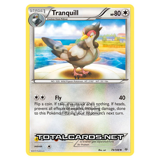Pokemon - XY - Roaring Skies - Tranquill - 79/108