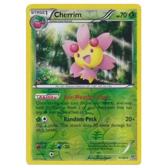 Pokemon - Black & White - Plasma Storm (Reverse Holo) - Cherrim - 7/135