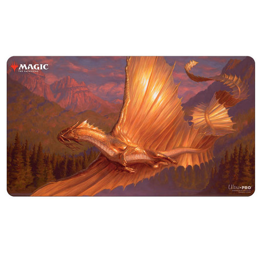 Ultra Pro - Magic The Gathering - Adventures in the Forgotten Realms - Playmat - Adult Gold Dragon