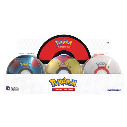 Pokemon - Poke Ball Tin 2021 Display (6 Tins)