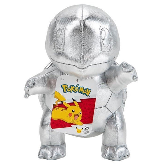 Pokemon - Plush Figure - 25th anniversary - Silver - Squirtle - 8 Inch