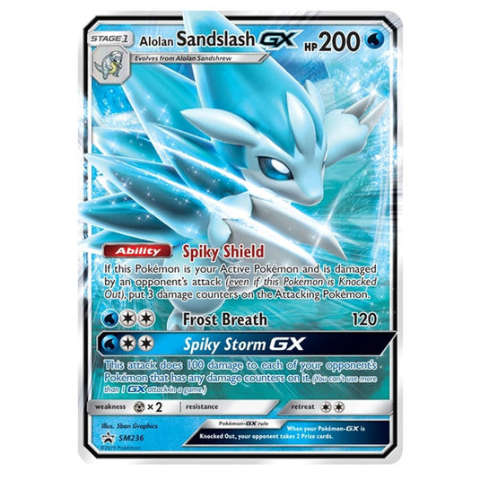 Pokemon - Sun & Moon - SM Black Star Promos - Alolan Sandslash GX - SM236