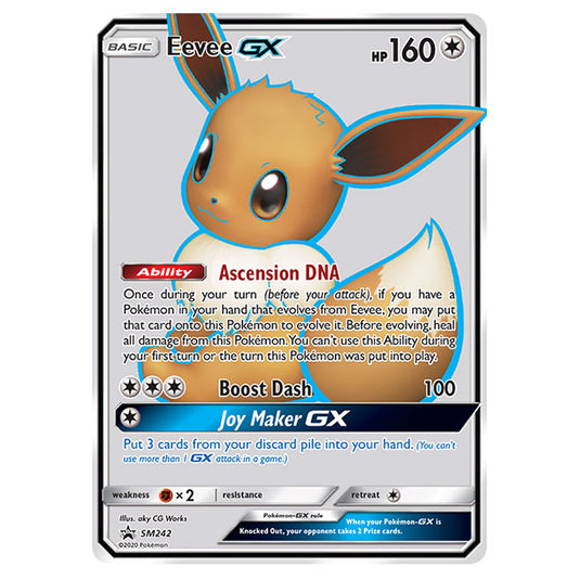 Pokemon - Sun & Moon - SM Black Star Promos - Eevee GX - SM242