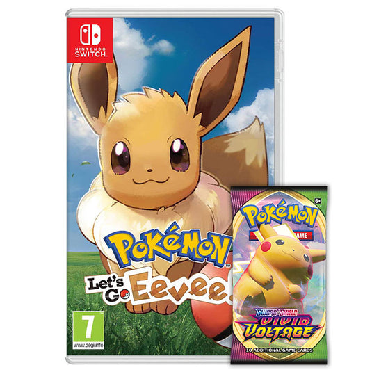 Pokemon - Let’s Go, Eevee! - Nintendo Switch (Free Booster Pack Included!)