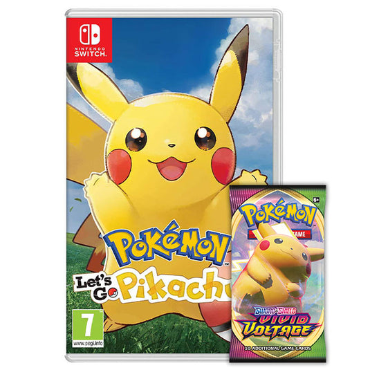 Pokemon - Let’s Go, Pikachu! - Nintendo Switch (Free Booster Pack Included!)
