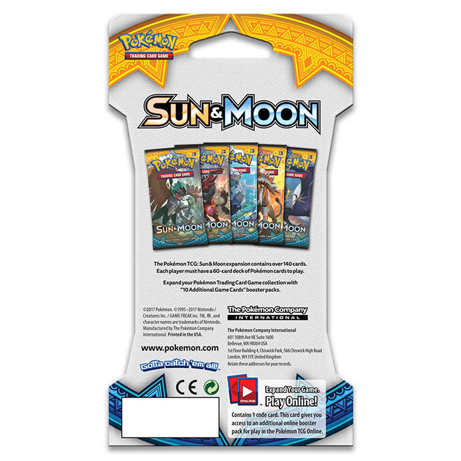 Pokemon - Sun & Moon - Base Set - Sleeved Booster Pokemon - Sun & Moon - Base Set - Sleeved Booster