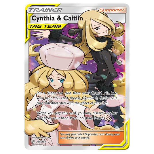 Pokemon - Sun & Moon - Cosmic Eclipse - Cynthia & Caitlin - 228/236