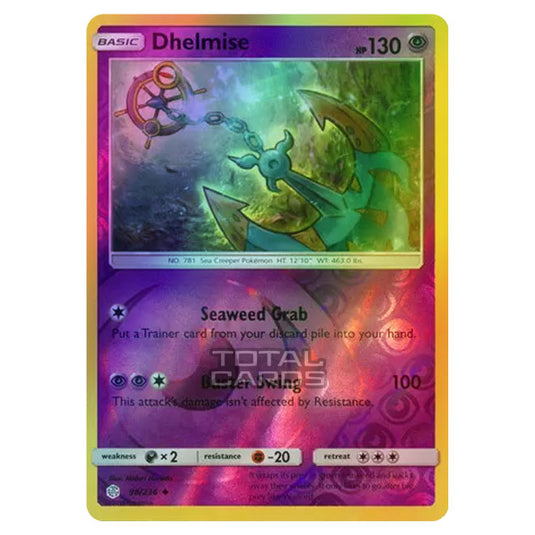 Pokemon - Sun & Moon - Cosmic Eclipse - Dhelmise - 98/236 - (Reverse Holo)