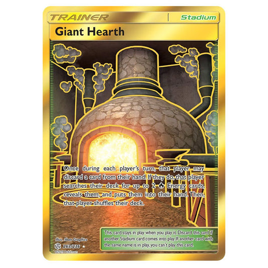 Pokemon - Sun & Moon - Cosmic Eclipse - Giant Hearth - 263/236