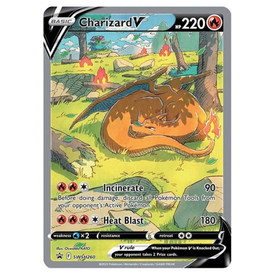 Pokemon - Sword & Shield - SWSH Black Star Promos - Charizard V - SWSH260