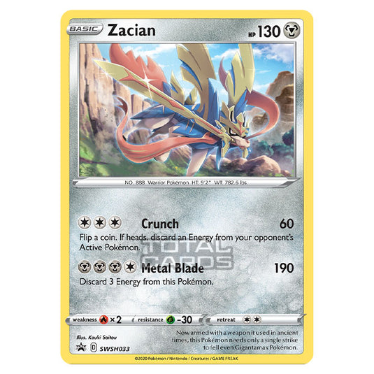 Pokemon - Sword & Shield - SWSH Black Star Promos - Zacian - SWSH033