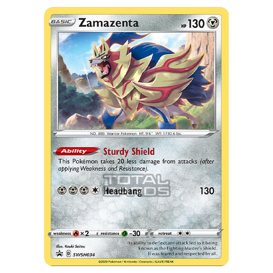 Pokemon - Sword & Shield - SWSH Black Star Promos - Zamazenta - SWSH034