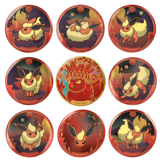 Pokemon - Simplified Chinese - Terastal Grand Gathering - Pin Set (Flareon)