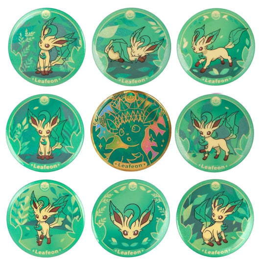 Pokemon - Simplified Chinese - Terastal Grand Gathering - Pin Set (Leafeon)