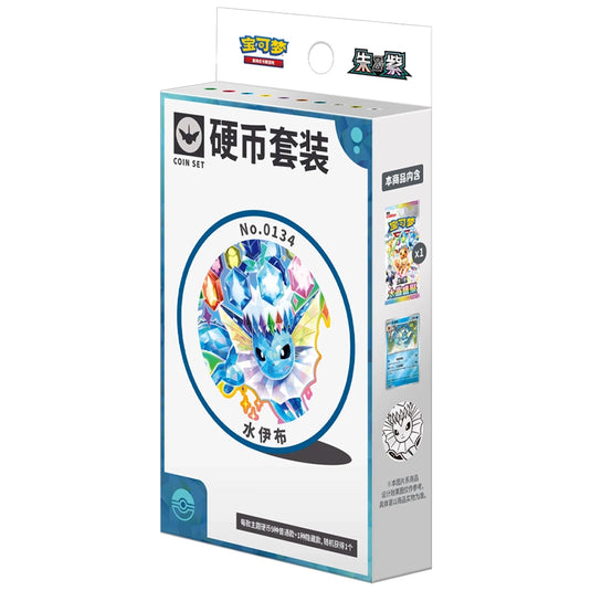 Pokemon - Simplified Chinese - Terastal Grand Gathering - Pin Set (Vaporeon)