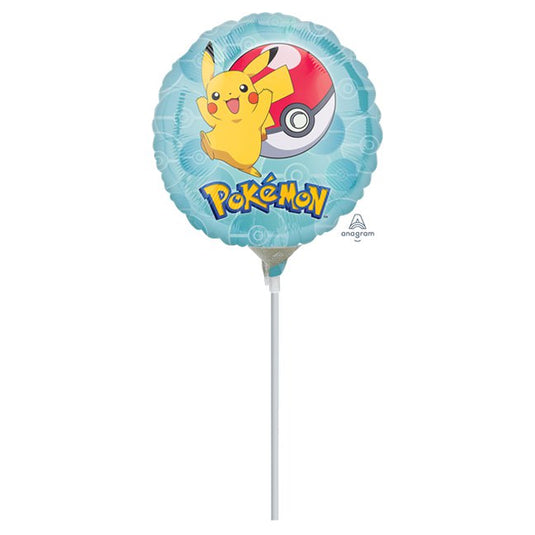 Pokemon - Pikachu & Poke Ball - 9" Foil Airfilled Mini Balloon