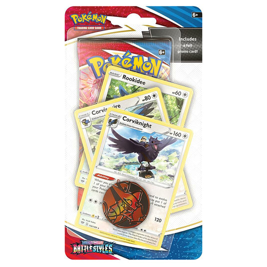 Pokemon - Sword & Shield - Battle Styles - Premium Checklane Blister - Corviknight