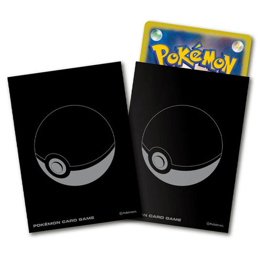 Pokemon - Black Poke Ball - Card Sleeves (64 Sleeves)